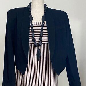 Shox Clothing Inc. Black Cropped Blazer Jacket
